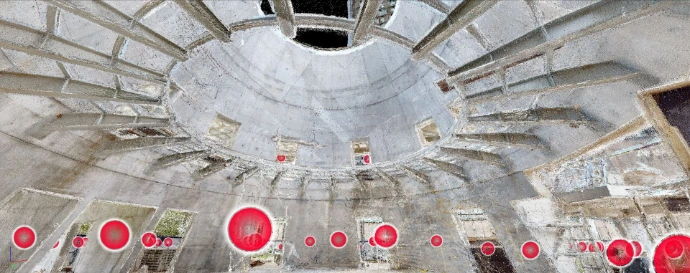 Nube de puntos para levantamiento y modelado BIM del proyecto